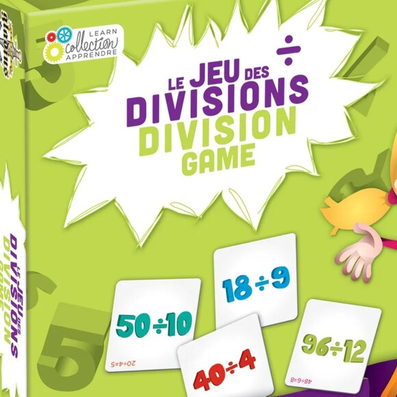 New Sealed Learning Card Game - Divisions English/French Age 8+ - Picture 4 of 13